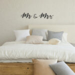 Slaapkamer metalen letters ‘Mr & Mrs’